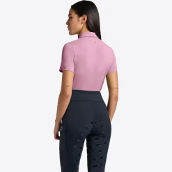 Rider's Gene Ladies Jersey Short Sleeve Training Zip Polo
