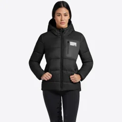 Rider's Gene Nylon Quilted Hooded Puffer Jacket