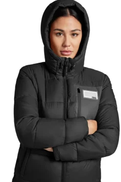Rider's Gene Nylon Quilted Hooded Puffer Jacket