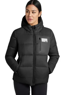 Rider's Gene Nylon Quilted Hooded Puffer Jacket