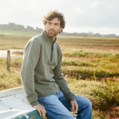 Ridgeline Mens Brancaster 1/4 Zip Top