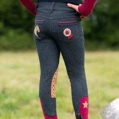 Riding Star Collection Denim Jodhpurs by Little Rider