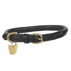 Shires Digby & Fox Rolled Leather Dog Collar