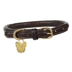 Shires Digby & Fox Rolled Leather Dog Collar