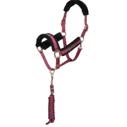 Shires ARMA Faux Fur Logo Headcollar & Lead Rope