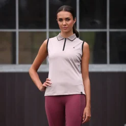 Shires Aubrion Ladies React Sleeveless Tech Polo