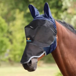 Shires FlyGuard Pro Deluxe Fly Mask With Ears & Nose