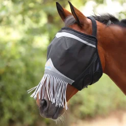 Shires FlyGuard Pro Fine Mesh Fly Mask Earless & Nose Fringe