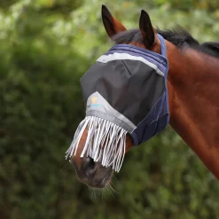 Shires FlyGuard Pro Fine Mesh Fly Mask Earless & Nose Fringe