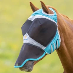 Shires FlyGuard Pro Fine Mesh Fly Mask With Ear Hole & Nose