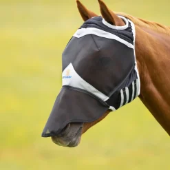 Shires FlyGuard Pro Fine Mesh Fly Mask With Ear Hole & Nose