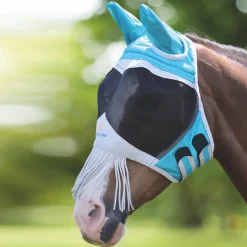 Shires FlyGuard Pro Fine Mesh Fly Mask With Nose Fringe
