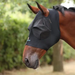 Shires FlyGuard Pro Stretch Fly Mask with Ear Holes
