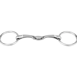 Sprenger Satinox Bradoon 12mm Stainless Steel Double Jointed 55mm Ring