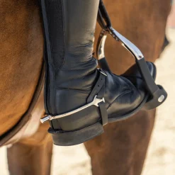 Sprenger Slimline Stainless Steel Flat Neck Boot Protect Spurs