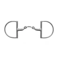 Stubben 2259 Anatomic D-Ring Stainless Steel Double Broken Bit