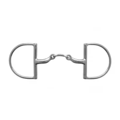 Stubben 2259 Anatomic D-Ring Stainless Steel Double Broken Bit
