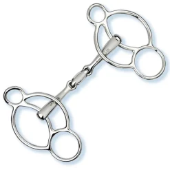 Stubben Easy-Control 3-Ring Gag - Double Broken