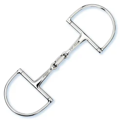 Stubben 2251 Easy Control Stainless Steel D-Ring Double Broken Bit
