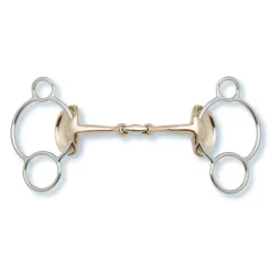 Stubben 2268 Golden Wings Sweet Copper 3-Ring Double Broken Gag