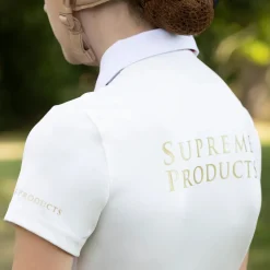 Supreme Products Short Sleeve Champion Junior Show Rider Competition Shirt with Button