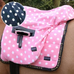 Supreme Products Ride on Dotty Fleece Saddle Cover