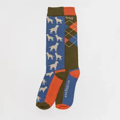 Toggi Men's Dog & Argyle Socks 2 Pack