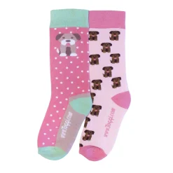 Toggi Pretty Puppy Childrens Socks 2 Pack