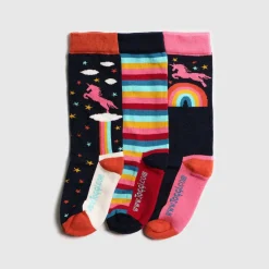 Toggi Rainbow Unicorn Children's Socks 3 Pack