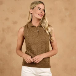 Toggi Kessel Womens Sleeveless Cable Knit