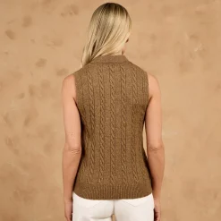 Toggi Kessel Womens Sleeveless Cable Knit