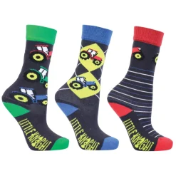 Tractor Collection Socks by Little Knight - Pack of 3