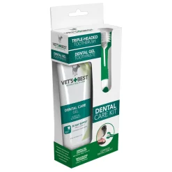 Vets Best Dental Care Kit for Dogs - Brush & Gel