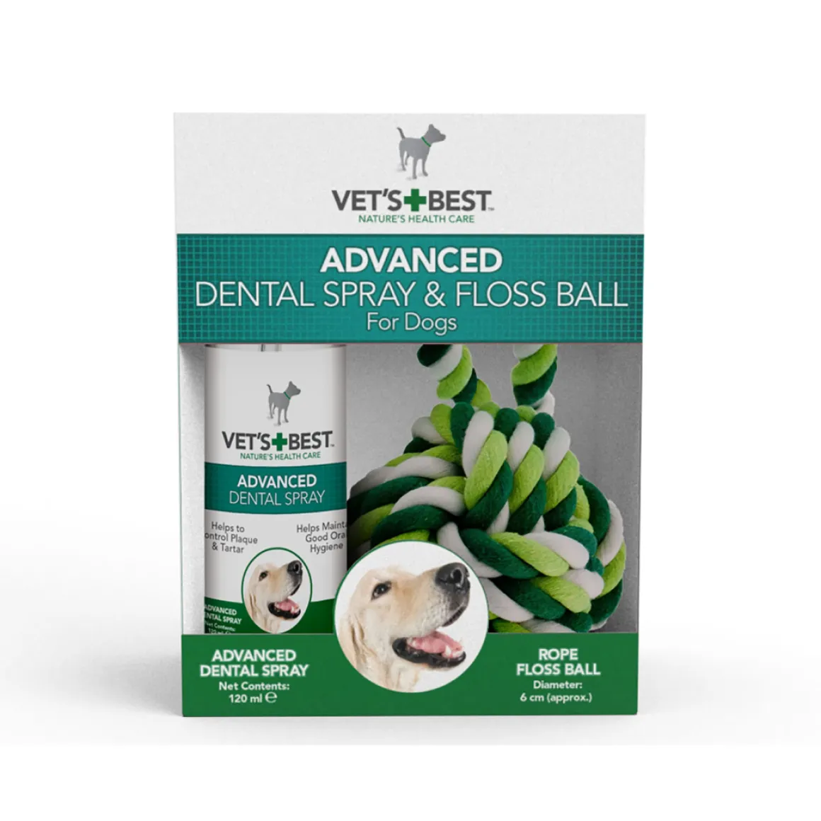 Vets Best Dental Pocket Spray & Floss Ball
