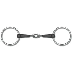 Waldhausen Double Jointed Rubber Snaffle Bit